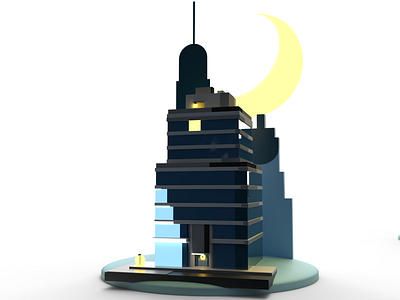 Work Through The Night – 3D 3d art graphic design illustration