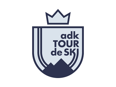 Adk Tour de Ski branding graphic design logo