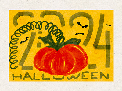 Halloween sketch 2024 branding calabaza card design digital illustration graphic design halloween illustration logo postcard procreate pumpkin spooky ui