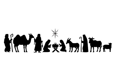 Oh Holy Night Nativity Scene 3d animation app branding design graphic design illustration logo motion graphics typography ui ux vector