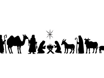 Oh Holy Night Nativity Scene 3d animation app branding design graphic design illustration logo motion graphics typography ui ux vector