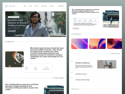 NexusLaw - Modern Legal Website business ui business website client portal corporate branding corporate design figma design landing page law firm design legal branding legal tech legal website luxury design mobile first mobile optimized premium design professional ui responsive design service website testimonial design webflow