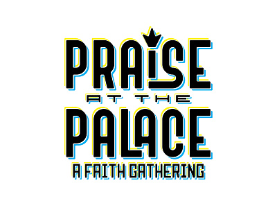 Praise at the Palace branding graphic design logo