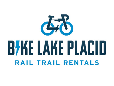 Bike Lake Placid branding graphic design logo