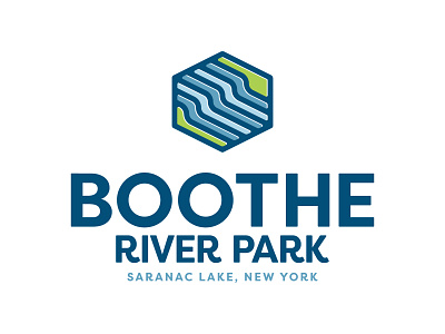 Boothe River Park branding graphic design logo