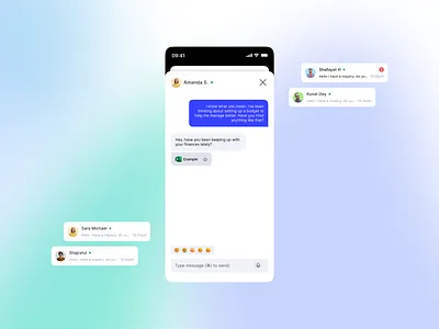 Chat Interface app design chat chat app messaging app mobile app ui ux