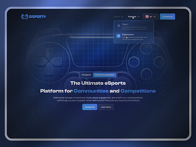 Esports SaaS website gaming saas website