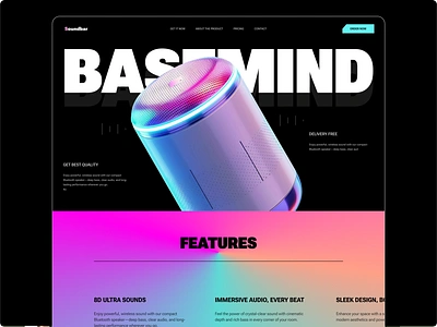 Immersive Soundbar Landing Page Concept audio features landing page audio technology bluetooth soundbar compact design hdmi arc home entertainment hometheater latest trendz marketing landing page design modern living powerful audio saas landing page sleek design sound system page design soundbarlandingpage surround sound technical page design ui design ui design for landing page voice control