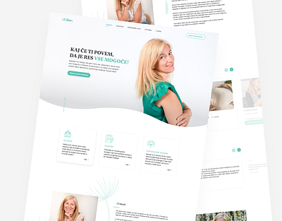 Self Growth, Ula Tentor | UI/UX Design beautiful page clean landing page modern self growth turquoise page ui ui ux design user experience user interface ux web design website design