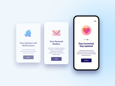 Onboarding Ui elements best practies call to action carrousel design interface onboarding smooth ui ux