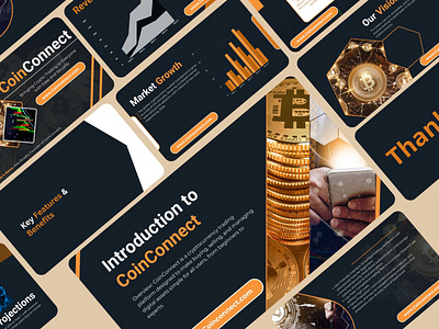 Business analysis for a Crypto brand canva design illustration infographics