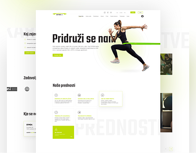 GYM 24 | UI/UX Design active bright green fitness green gym gym page hero section landing page ui design ui ux ux design web design wesbite design