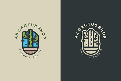 Sharp & Rustic: AS Cactus Shop Logo Reveal branding creativelogo designcommunity designinspiration dribbbledesign graphic design illustration logo logodesign modernlogo natureinspired shoplogo