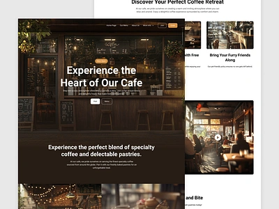 Cafe - Website Design cafe cafe web design cafe website design coffee shop design web design website design