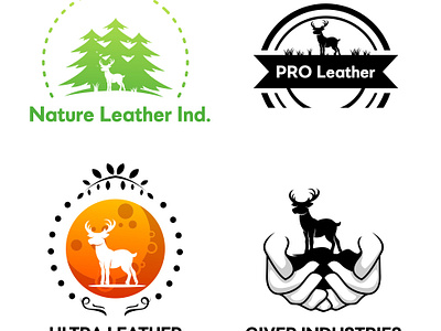 Leather Industry Logo Concepts branding creativelogos graphic design leatherindustry logodesign naturelogo sustainabledesign