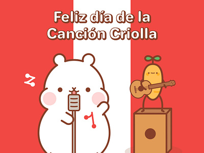 Canción criolla (1) 🎶 character design cute graphic design illustration illustratormar kawaii luckythecuy