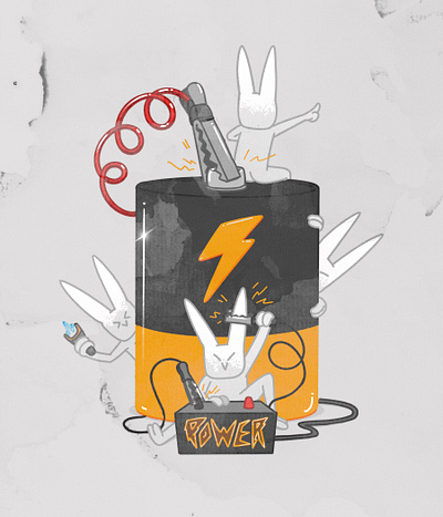 Battery Illustration battery cartoon art cartoon style character character drawing digital art digital drawing digital illustration electric illustration illustrator lowbrow montreal artist procreate