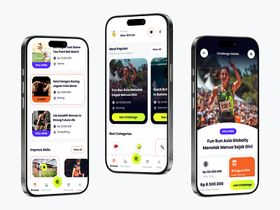 Kratos - Sport Competition App body workout competition exercise fitness tracker mobile online contest sport ui design web design