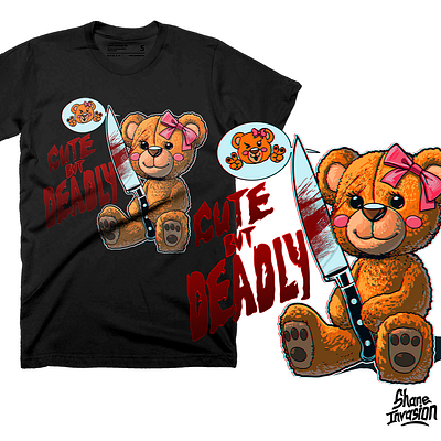 Cute but Deadly: Illustrative T-shirt Design brand branding character design illustration merchandise shirt design t shirt design vector vector art