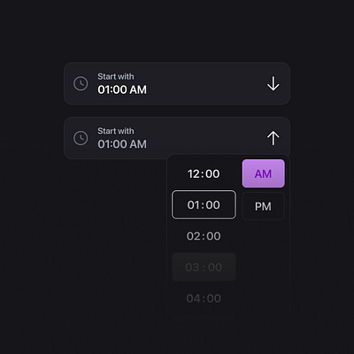 Time picker UI Component atoms autolayout buttons components design design system figma ui ui design ui kit user interface