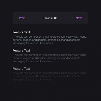 Paginations UI Component atoms autolayout components design design system figma ui ui design ui kit user interface