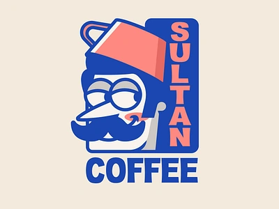 sultan coffee design diseño de logo diseño plano illustration logo logo logodesign design logodesign design brand marca tipografía