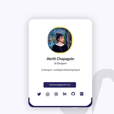 Visit Card card design designer dribbble ui visit