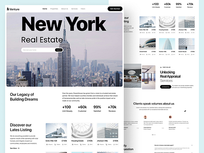 Real Estate Landing Page UI Design – Property Finder landingpage propertyfinder realestatedesign uidesign uxdesign