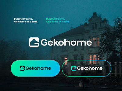 Gekohome - Logo design brand idenity branding construction custom design ecommerce geomantic identity letter g logo logo design logo designer logo mark logo type minimal monogram property real estate symbol