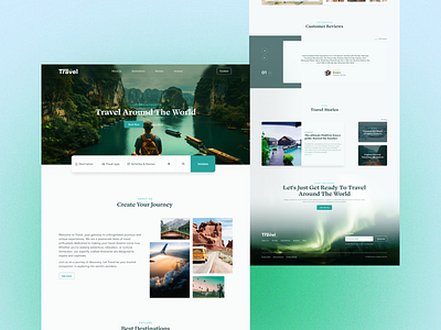 Travel Agency- Landing Page Design responsivetravelui travelagencyui travelagencyux travellandingpage travelwebsitedesign travelwebsiteux ui