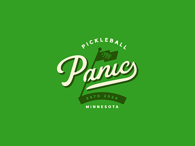 Pickleball Panic Logo logo pickle ball design pickle ball inspo pickle ball logo pickleball pickleball logo sports logo tennis tennis logo