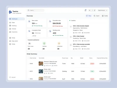 Order management UI⭐⭐ app ui ui user interface design ux design
