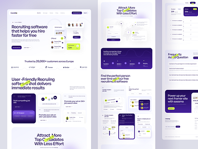 Saasmo-Saas website design clean design home page kit landing page minimal responsive saas saas website saas website design ui ui8 uidesign userexperience userinterface uxdesign web web site webdesign website