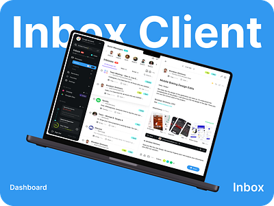 Inbox Client Dashboard 3d animation branding graphic design ui