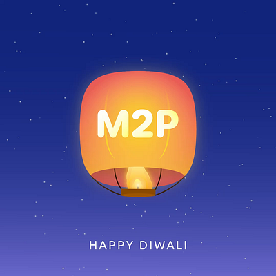 Diwali Animation for M2P Fintech 2024 2d animation aftereffects animation concept diwali lantern minimal motion graphics trending