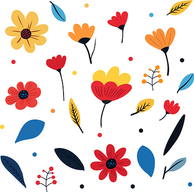 Colorful Floral Pattern playful floral design