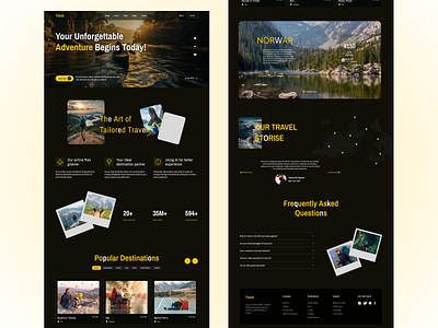 Travel website app landing page app website tourism travel traveling ui user experience ux