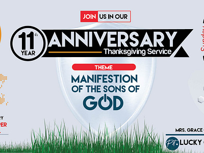 Anniversary Thanksgiving (ADM) adm ancient of days ministry christian church design downsign envelope design graphic design lucky lucky omoruyi omoruyi pastor sam omo ubineh community