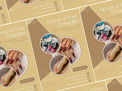 Engagement flyer for a Pedicure brand branding graphic design instagram carousel ui