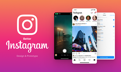 Better Instagram (Close Friends Redesign) app close friend concept design instagram ui ux