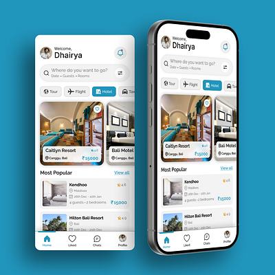 Day 11/100 - Hotel Booking App UI ui