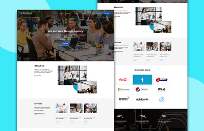 Creative Agency Landing Page branding design creative design design figma figma web design graphic design landing page landing page design ui ui design uiux user interface design ux design web web design web template website website design figma website redesign