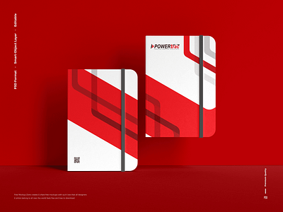 Diary Design 2025 branding design diary notebook red