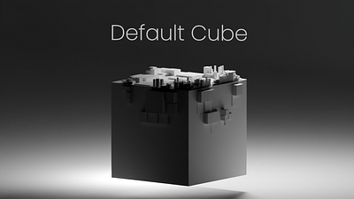 Default cube 3d animation blender cube design inspiration