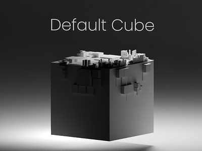 Default cube 3d animation blender cube design inspiration