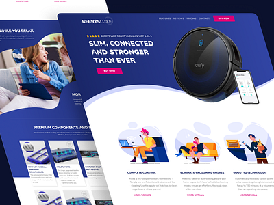 Product Landing Page branding design graphics illustration ui uidesign webdesign