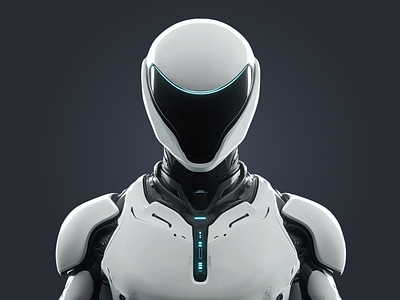 Cyber Sentinel 3d 3d modelling 3d rendering 52x9yr4 blender cgi character design futuristic helmet high tech robotics tech