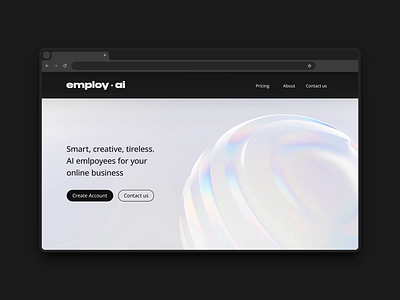 Shiny Clear Glass Sphere 3d ai animation branding c4d calm loop minimal motion philosophy sphere world