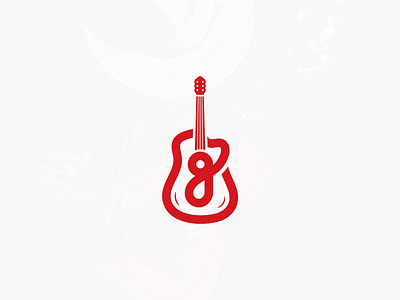 G guitar logo branding concert design entertainment g g guitar logo guitar icon identity lettermark g logo logo mark music red rock sound symbol vector