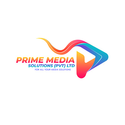 PRIME MEDIA logo output graphic design logo